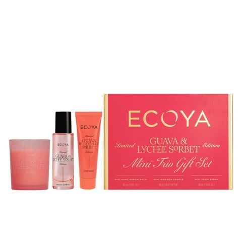 Ecoya Holiday Collection Mini Trio Gift Set Guava & Lychee Sorbet - Peter's of Kensington