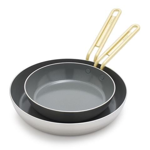 Greenpan - Stanley Tucci Ceramic Nonstick Frypan Set Stainless Steel 20/26cm