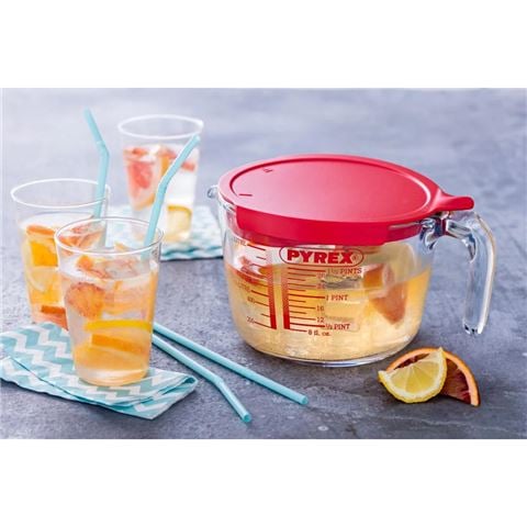 Pyrex - Cook & Enjoy Borosilicate Glass Measuring Jug w/Lid 1L