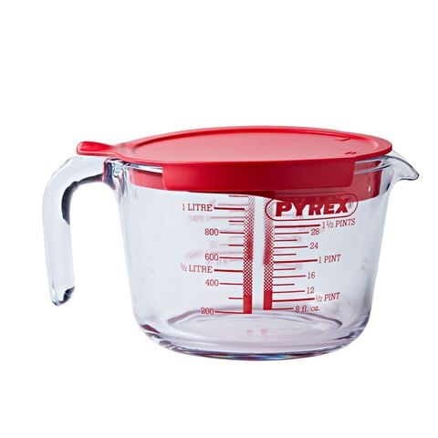 Pyrex - Cook & Enjoy Borosilicate Glass Measuring Jug w/Lid 1L