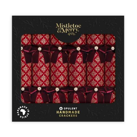 Mistletoe & Merry - Opulent Red XL Cracker Set 6pce