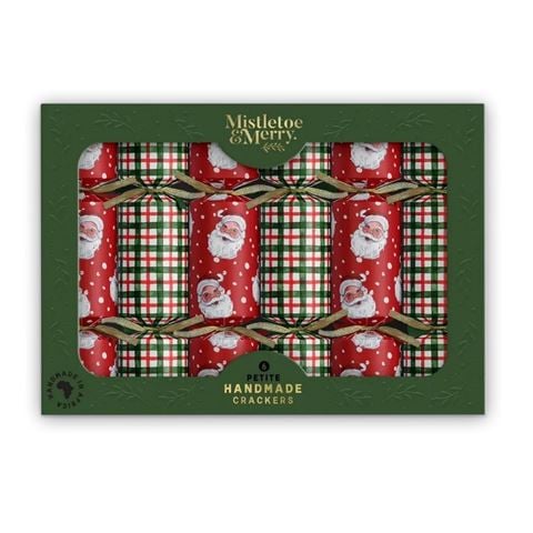 Mistletoe & Merry Petite Santa & Tartan - Peter's of Kensington
