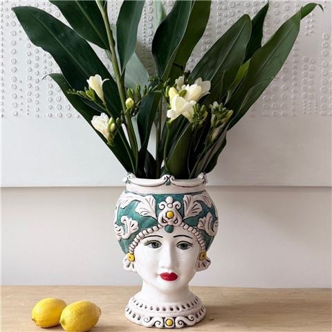 Moor Head - Queen Green Turban 27cm