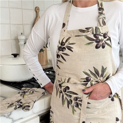 Mode Como Apron Olives - Peter's of Kensington