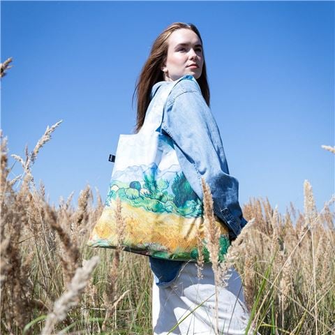 LOQI Vincent Van Gogh A Wheatfield With Cypresses Recycled Bag - Peter's of Kensington