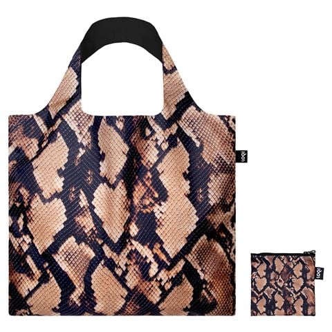 LOQI Snake Brown Recycled Bag - Peter's of Kensington