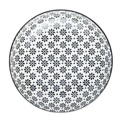 Wilkie Bros Pasta Bowl Monochrome Flower - Peter's of Kensington