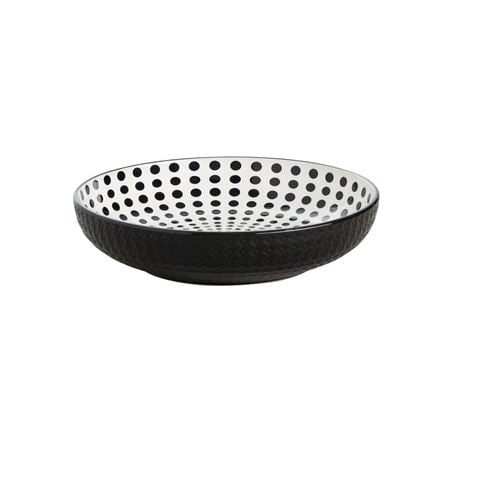 Wilkie Bros Pasta Bowl Monochrome Dots - Peter's of Kensington