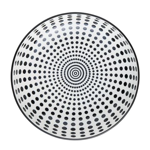 Wilkie Bros Pasta Bowl Monochrome Dots - Peter's of Kensington