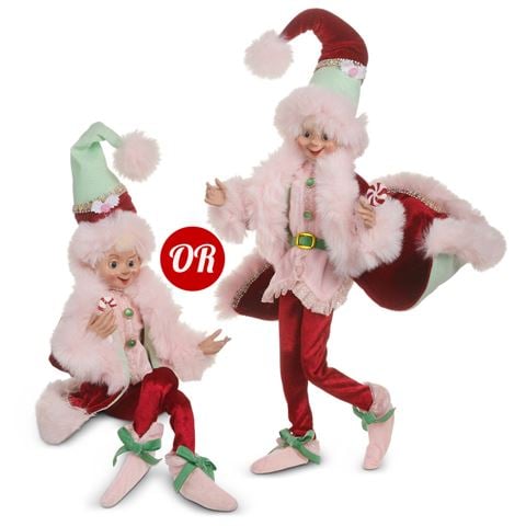 Raz Sugar & Spice Sugar and Spice Posable Elf Assorted 40.5cm-46cm - Peter's of Kensington