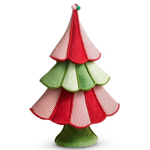Raz - Sugar & Spice Velvet and Seersucker Tree 59.5cm
