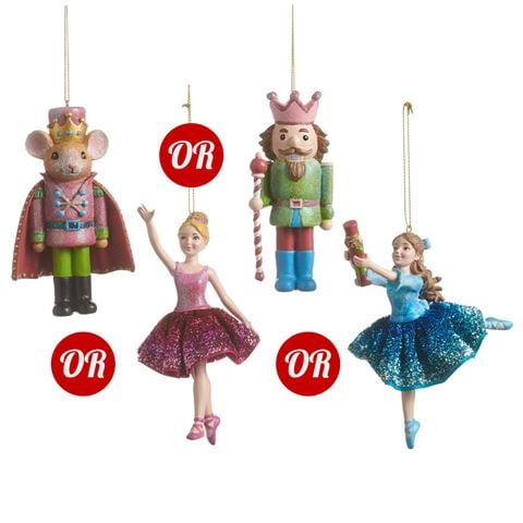 Raz - Nutcracker Suite Character Ornament Assorted 11.5cm-14cm