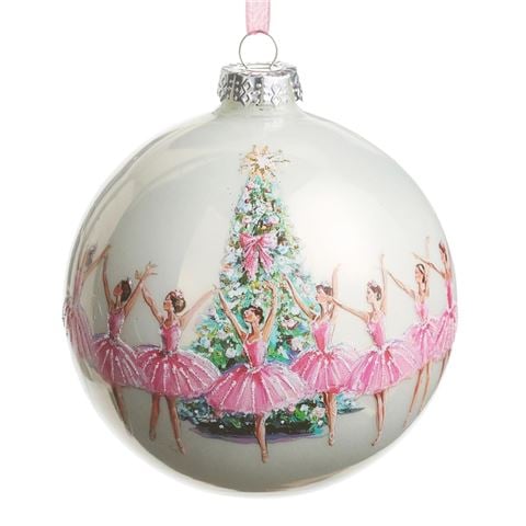 Raz - Nutcracker Suite Christmas Ballet Ball Ornament 12.5cm