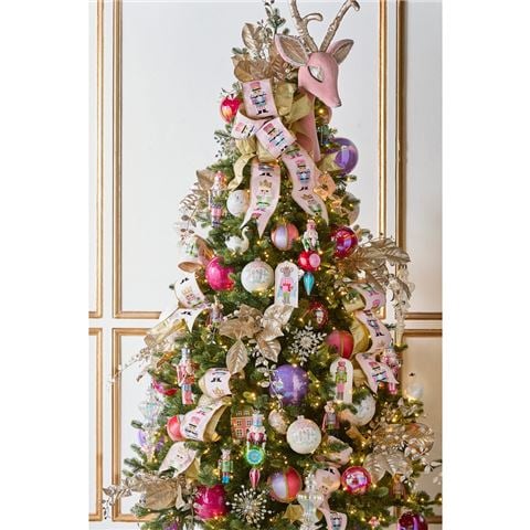 Raz - Nutcracker Suite Pastel Nutcracker Ballet Ball Ornament 12.5cm