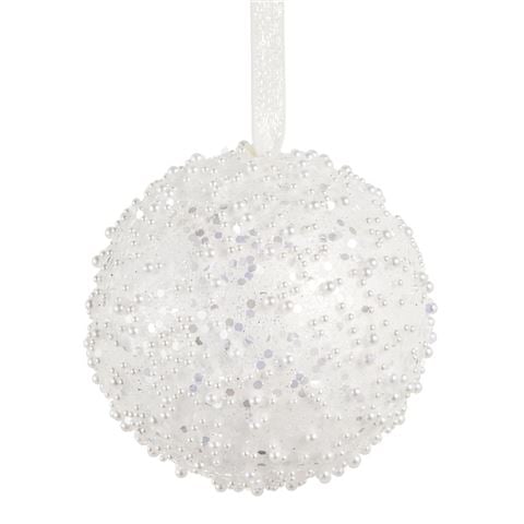 Raz Northern Lights Pearl Ball Ornament 10cm - Peter's of Kensington