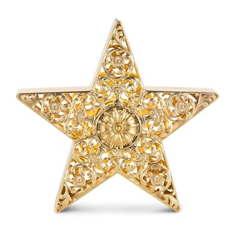 Raz - Newborn King Lighted Filigree Star Lantern 41cm