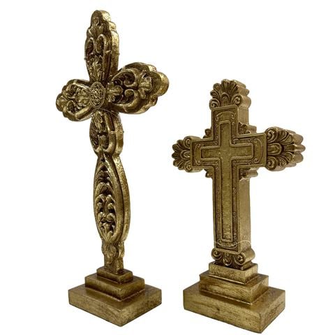 Raz Newborn King Antique Cross Set 2pce - Peter's of Kensington