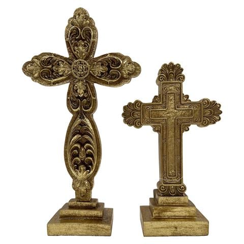 Raz Newborn King Antique Cross Set 2pce - Peter's of Kensington