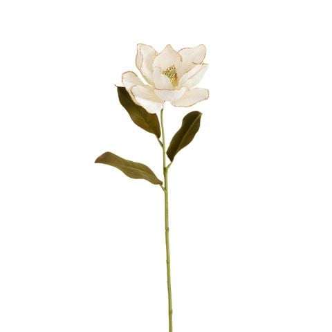 Raz - Newborn King Gold Glitter Magnolia Stem 76cm