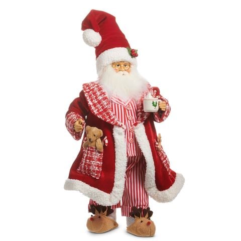 Raz My Merry Snowman Lounging Santa 46cm - Peter's of Kensington
