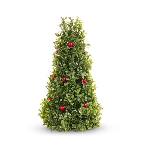 Raz Mistletoe Market Iced Cedar and Berry Tree 30.5cm - Peter's of Kensington