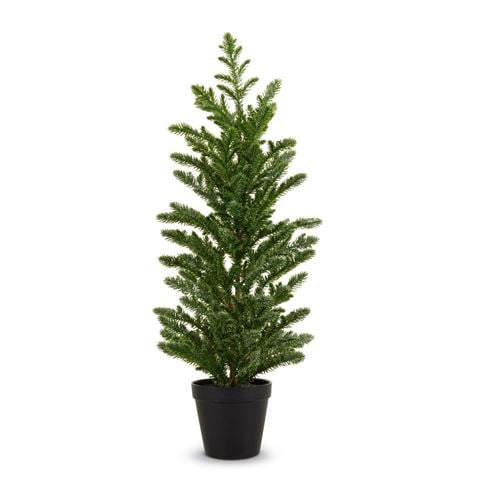 Raz - Mistletoe Market Potted Iced Pine Tree 62cm
