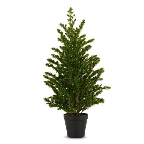Raz - Mistletoe Market Gold Glittered Pine Tree 64cm