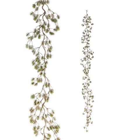 Raz Mistletoe Market Gold Pine Garland 180cm - Peter's of Kensington