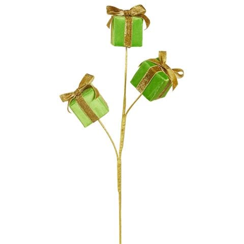 Raz Jingle & Joy Green Package Spray 68.5cm - Peter's of Kensington