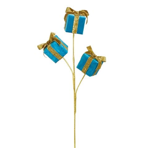 Raz - Jingle & Joy Blue Package Spray 63.5cm
