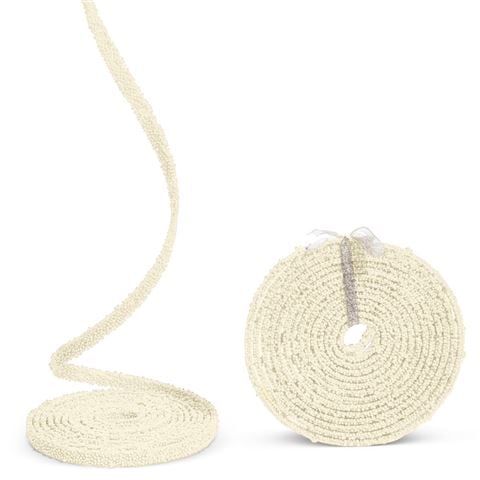 Raz - Jingle & Joy White Beaded Garland 38cm