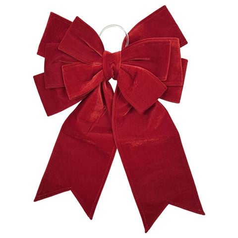 Raz - Home For The Holidays Red Velvet Bow Ornament 56cm