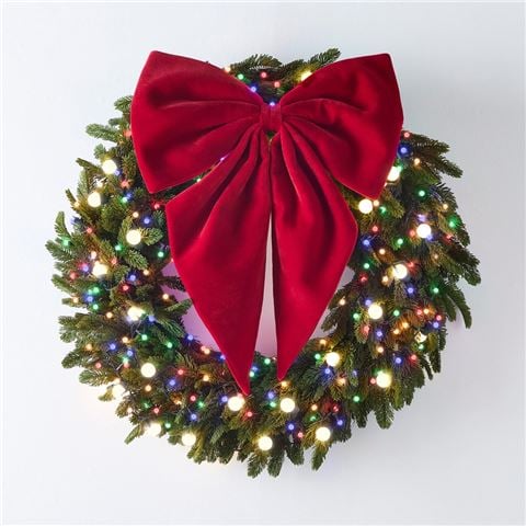 Raz - Home For The Holidays Red Velvet Bow Ornament 73.5cm