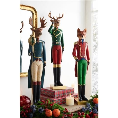Raz Home For The Holidays Woodland Soldier 72cm-81.5cm Assorted - Peter's of Kensington
