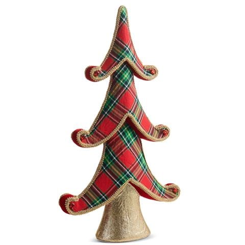 Raz - Home For The Holidays Red Plaid Tree 60cm