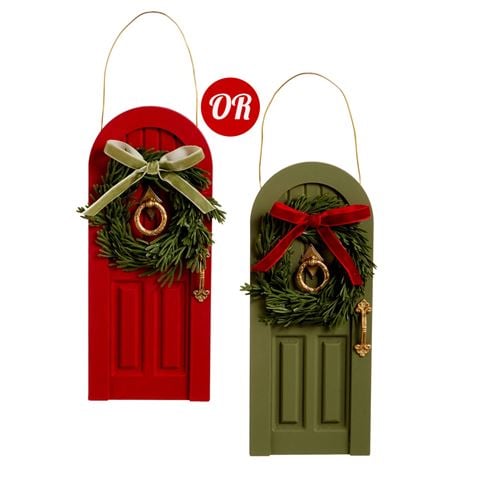 Raz - Home For The Holidays Christmas Door Ornament 24cm Assorted