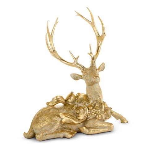 Raz - Home For The Holidays Enchanted Laying Deer 49.5cm