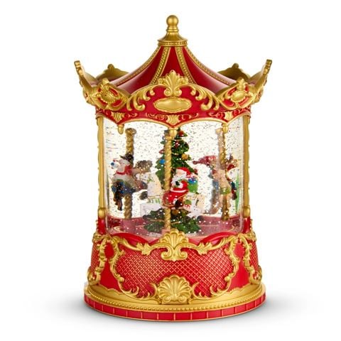 Raz - Animated Lighted Water Carousel 21.5cm