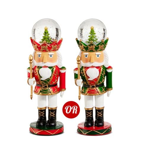 Raz Holiday Spectacular Nutcracker Water Globe Assorted 18cm - Peter's of Kensington