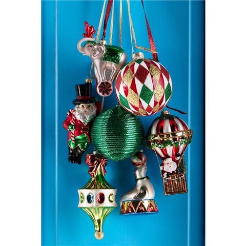 Raz Holiday Spectacular Holiday Circus Elephant Ornament 13.5cm - Peter's of Kensington