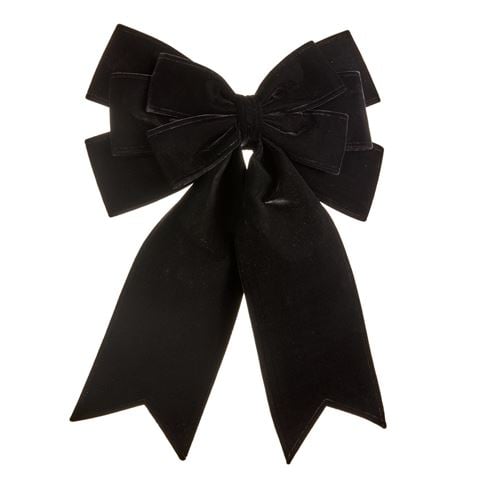 Raz - Bows & Baubles Black Velvet Bow Ornament 56cm