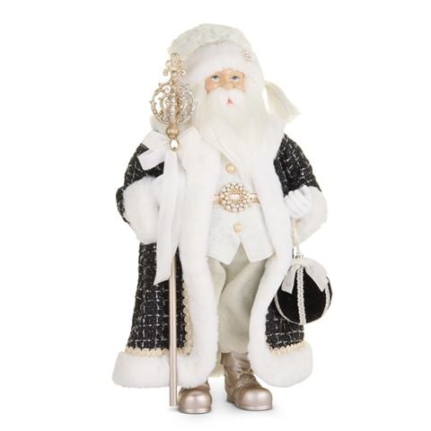 Raz - Bows & Baubles Baubles and Bow Santa 51cm