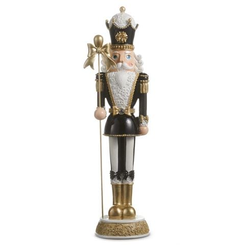 Raz - Bows & Baubles Black Bow Nutcracker 45cm