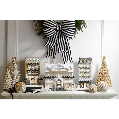 Raz Bows & Baubles Lighted Paper Pastry Shop 33.5cm - Peter's of Kensington