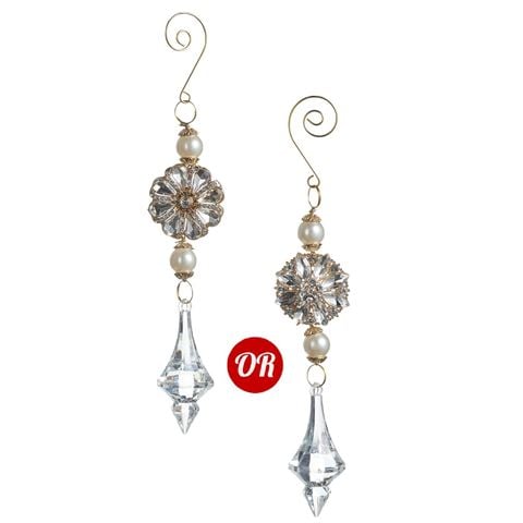Raz - Bows & Baubles Jewel Drop Ornament 15cm
