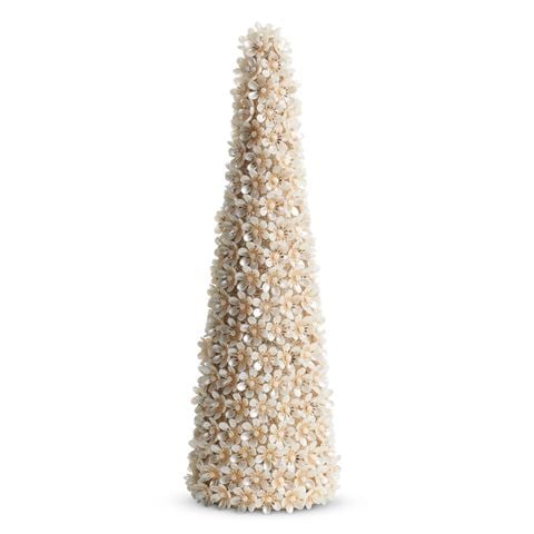 Raz Bows & Baubles Pearl Floral Tree 33cm - Peter's of Kensington