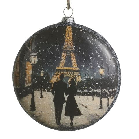 Raz Bows & Baubles Winter Magic Disc Ornament 12cm - Peter's of Kensington