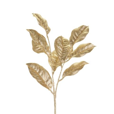 Raz - Bows & Baubles Platinum Magnolia Leaf Spray 63cm