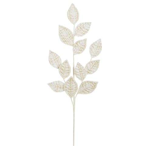 Raz - Bows & Baubles Tweed Leaf Spray 68cm