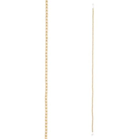 Raz - Bows & Baubles Ribbed Pearl and Rhinestone Garland 152cm
